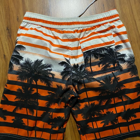U.S. Polo Assn. Men’s Striped Island Palm 🏝 Swim Trunk Shorts Size Small - Picture 4 of 12